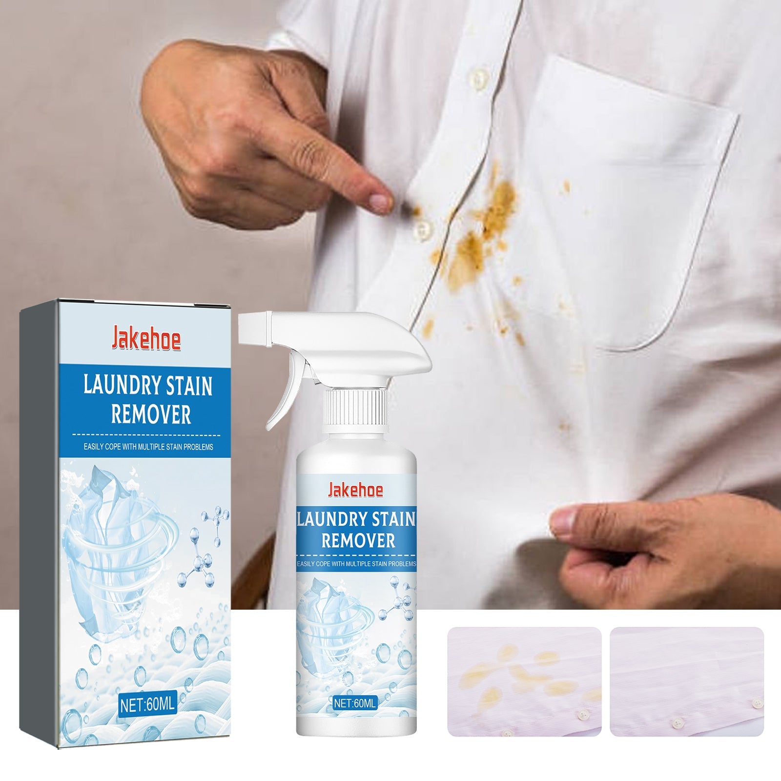 Clothes Cleaner, Clothing Cleaning Decontamination Remove Stubborn Stains Oil Stains Yellow Cleaning Dry Cleaning Agent