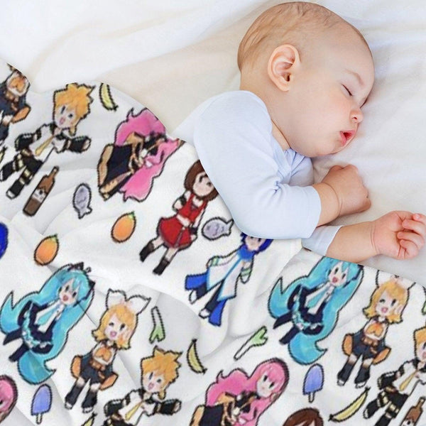 Vocaloid Chibi Chaos! Throw Blanket