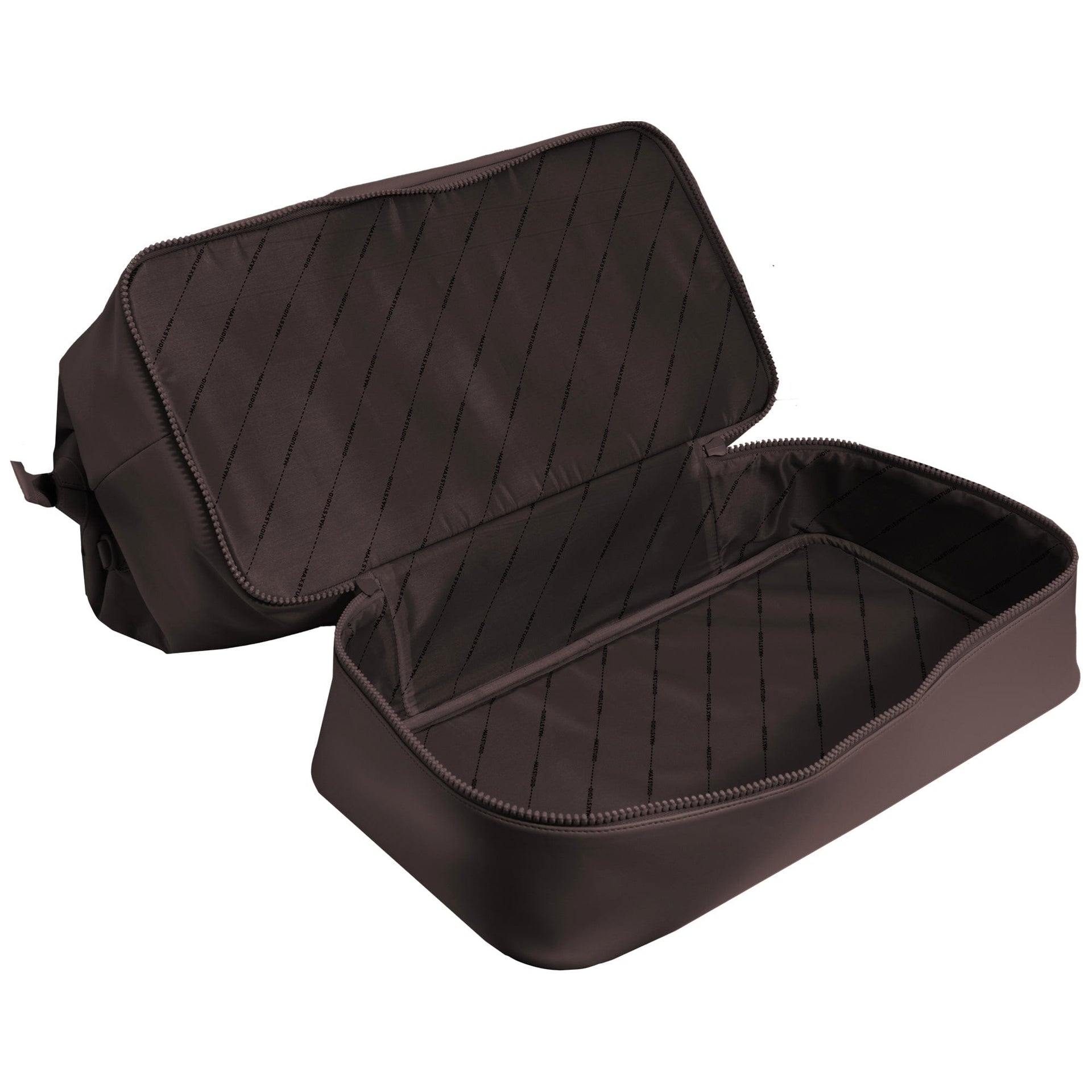 Max Studio Sport Nylon & Faux Leather Drop Bottom Duffel Bag