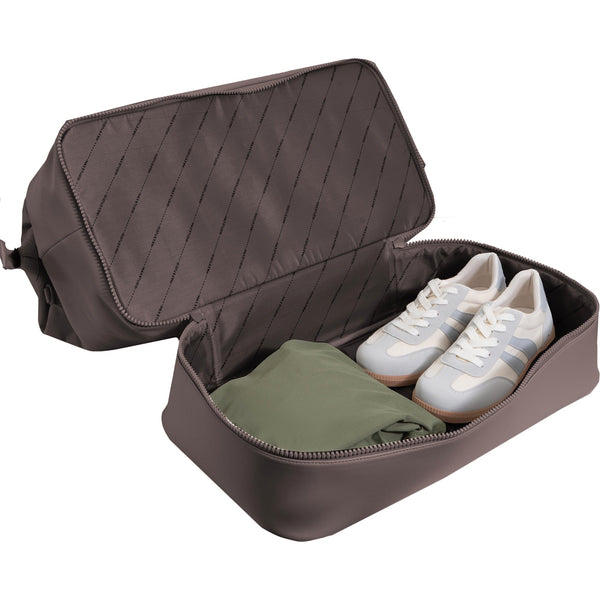 Max Studio Sport Nylon & Faux Leather Drop Bottom Duffel Bag