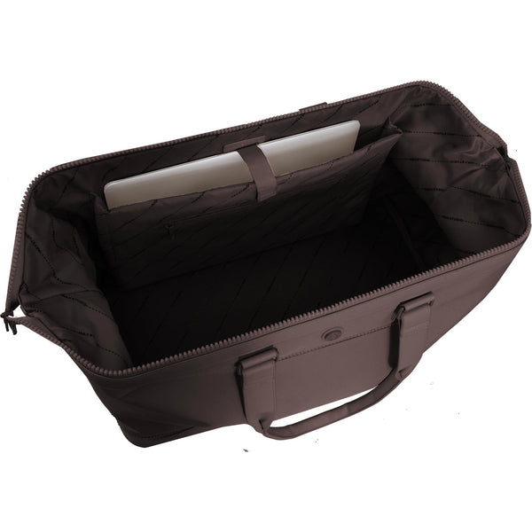 Max Studio Sport Nylon & Faux Leather Drop Bottom Duffel Bag