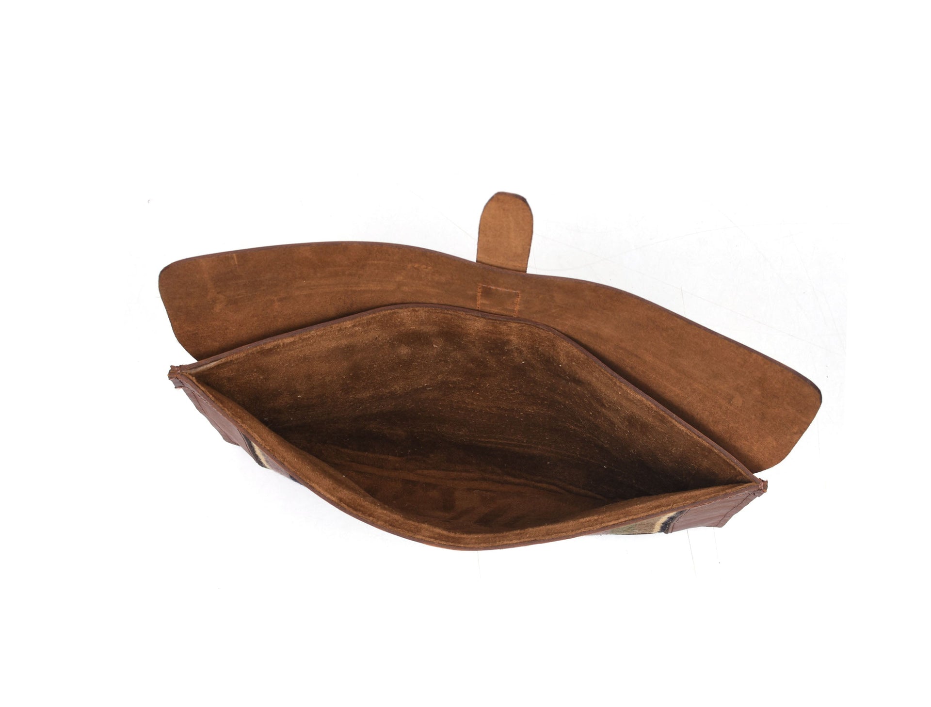 Vintage bohemian Leather Mac Book Sleeve - Caramel Brown