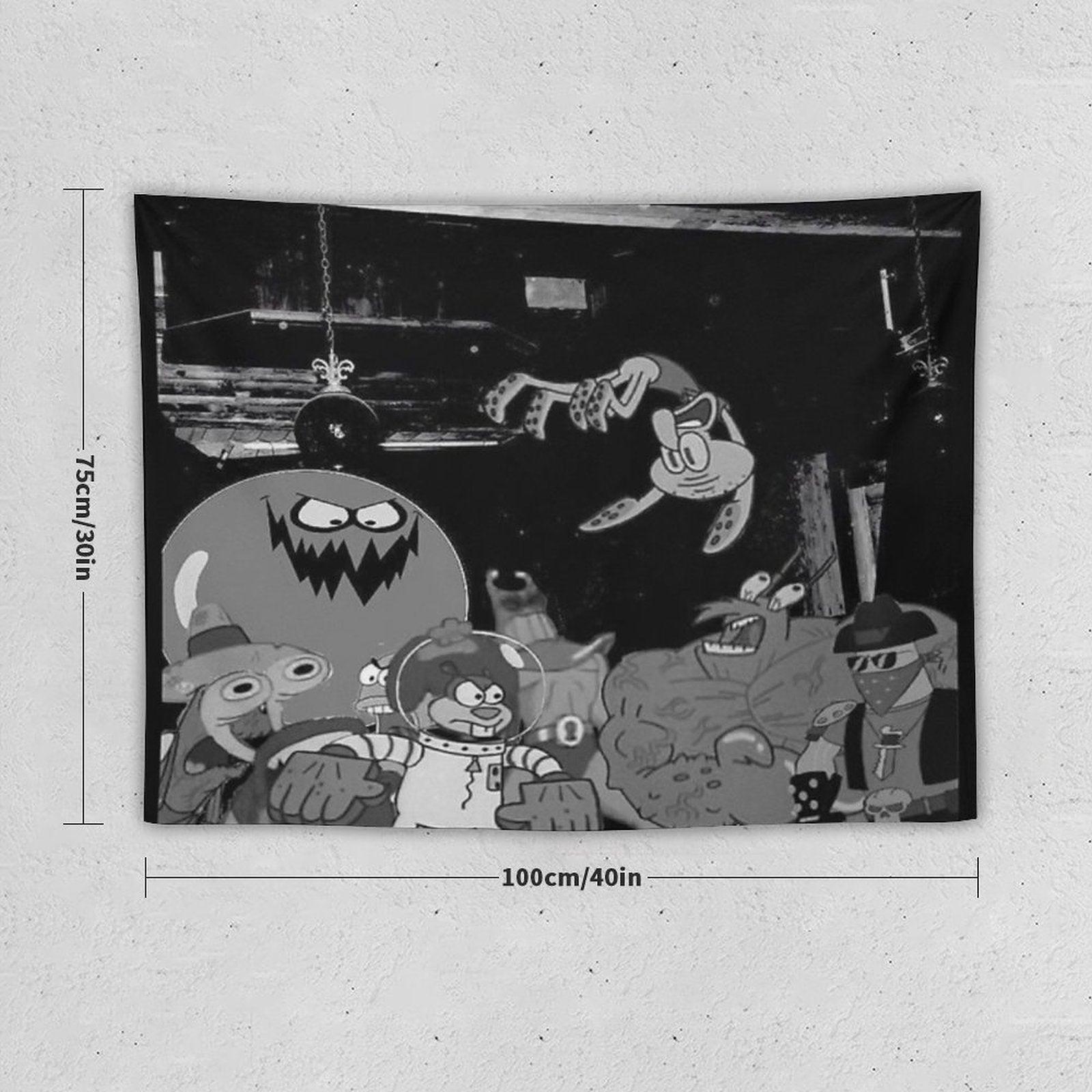 Spongebob Die Lit Cover Tapestry