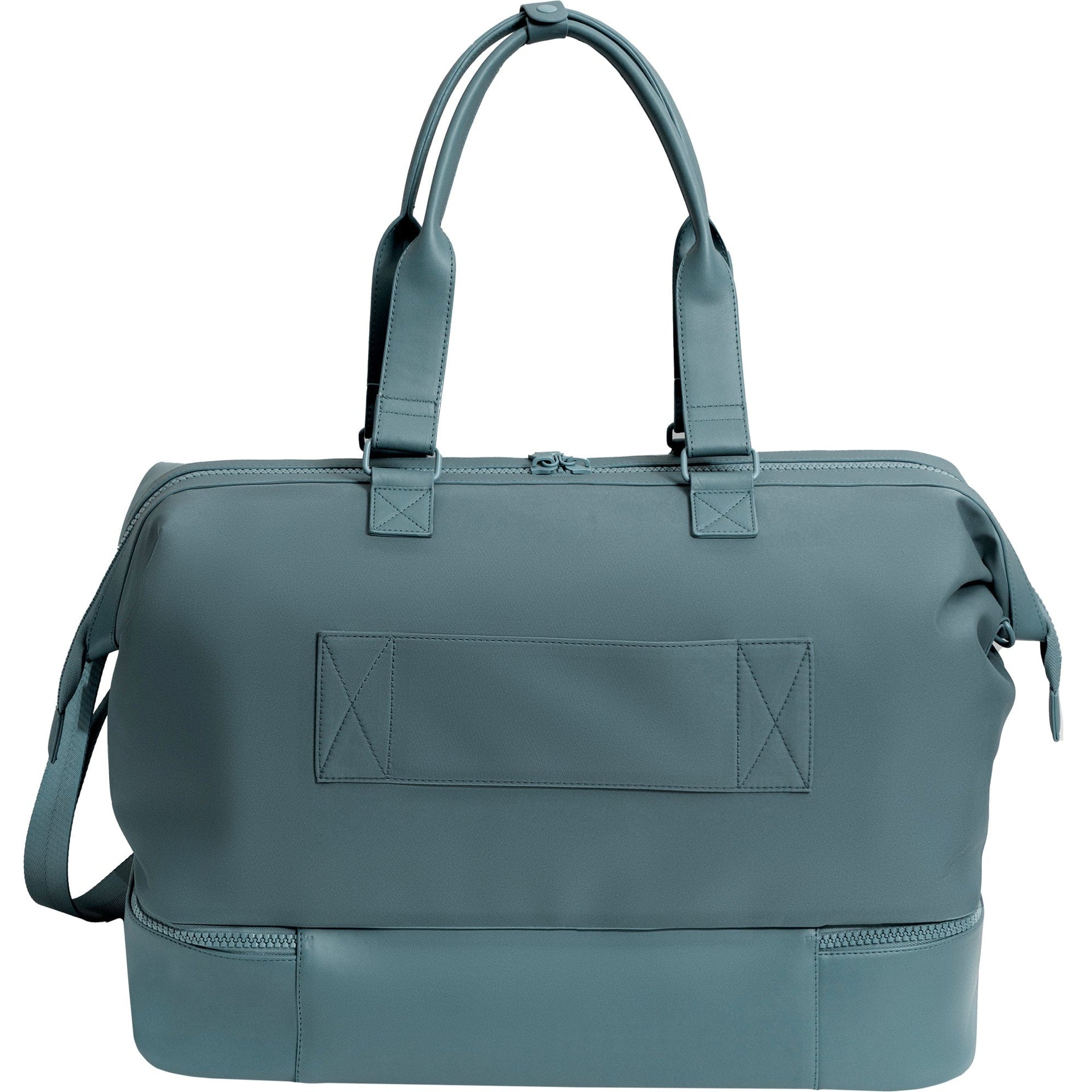 Max Studio Sport Nylon & Faux Leather Drop Bottom Duffel Bag