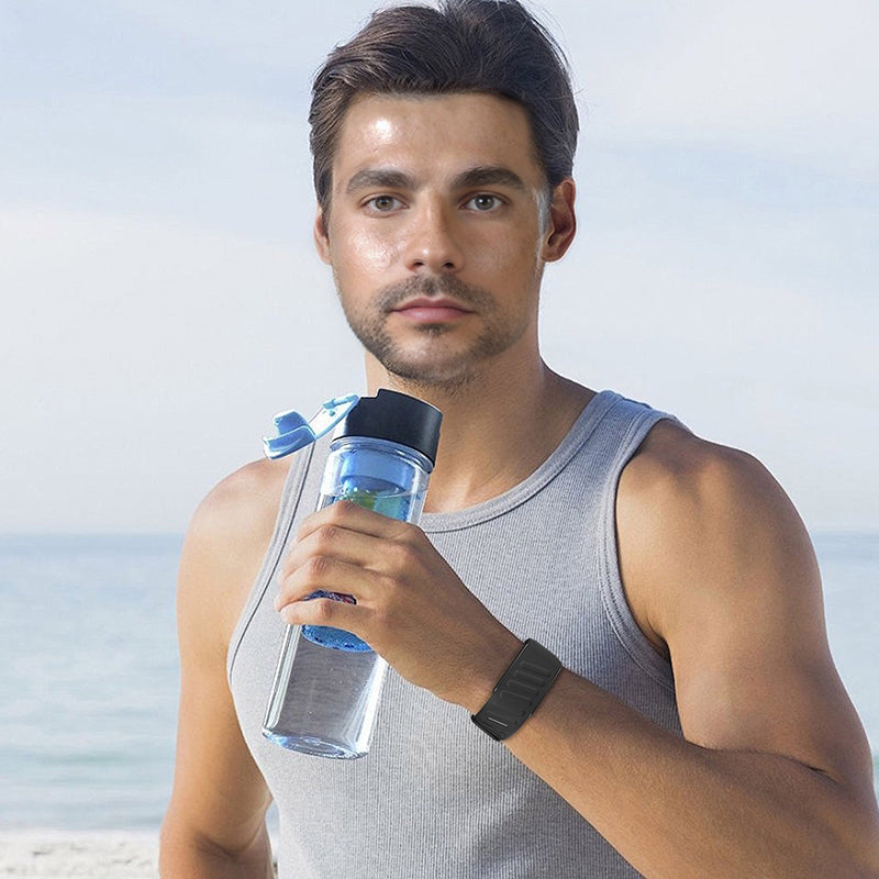 SportFlex Soft-Touch Silicone Wrist Band: a waterproof and sweatproof replacement band that is compatible with the WHOOP 4.0 HRM