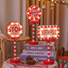 LED Christmas decorative lights, stop signs, Christmas hats, crown shaped lights, storefront ambient lights