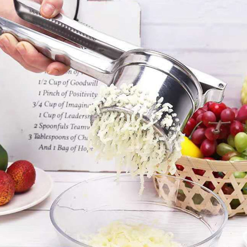 Squeezer Stainless Steel Manual Juicer Household Vegetable Filling Dehydration Large Practical And Creative Potato Mashing