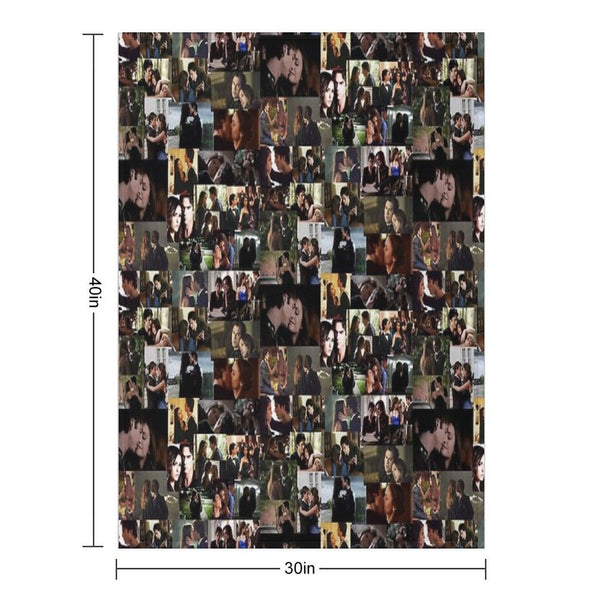 Delena Ship Throw Blanket
