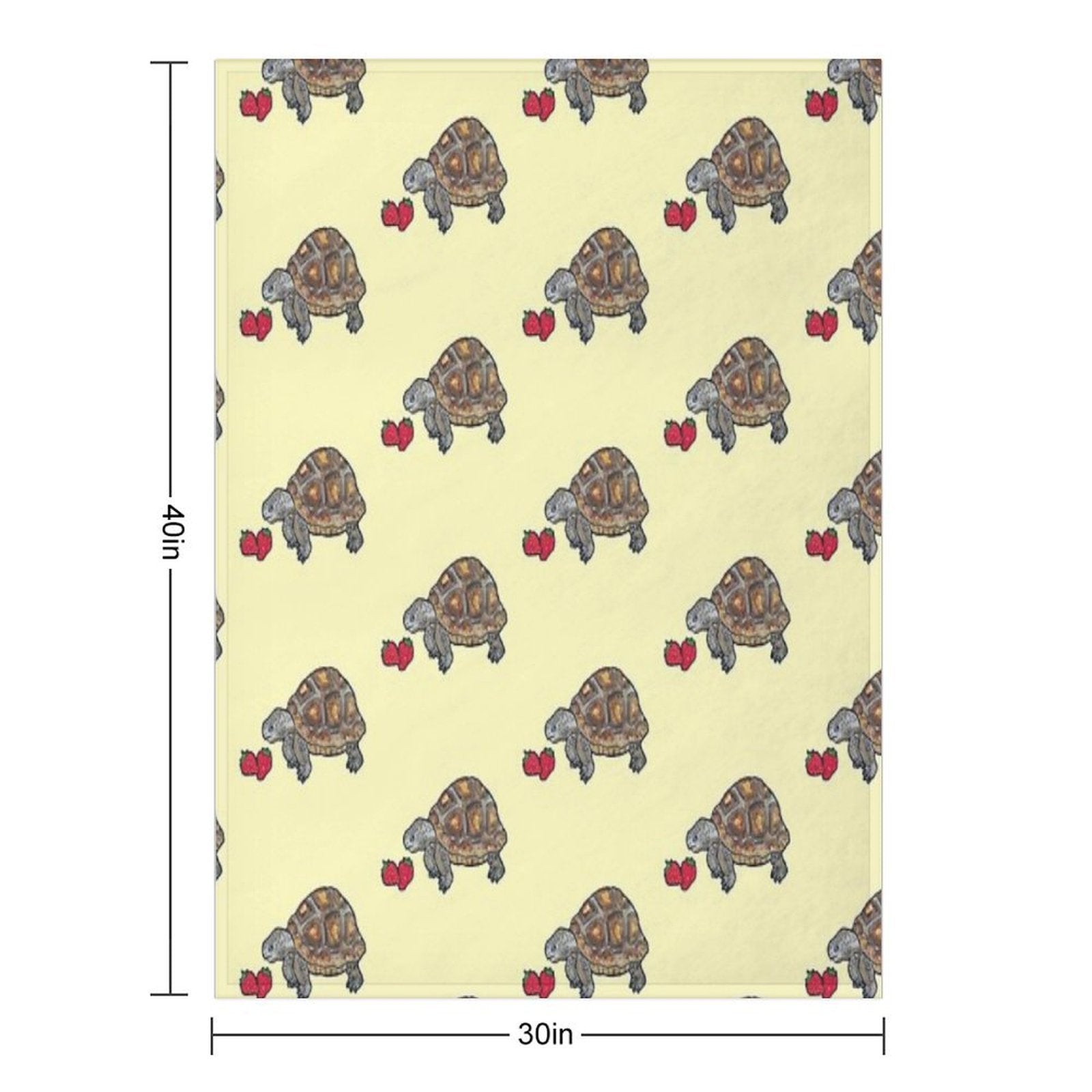 Happy Tortoise Sustainable Throw Blanket