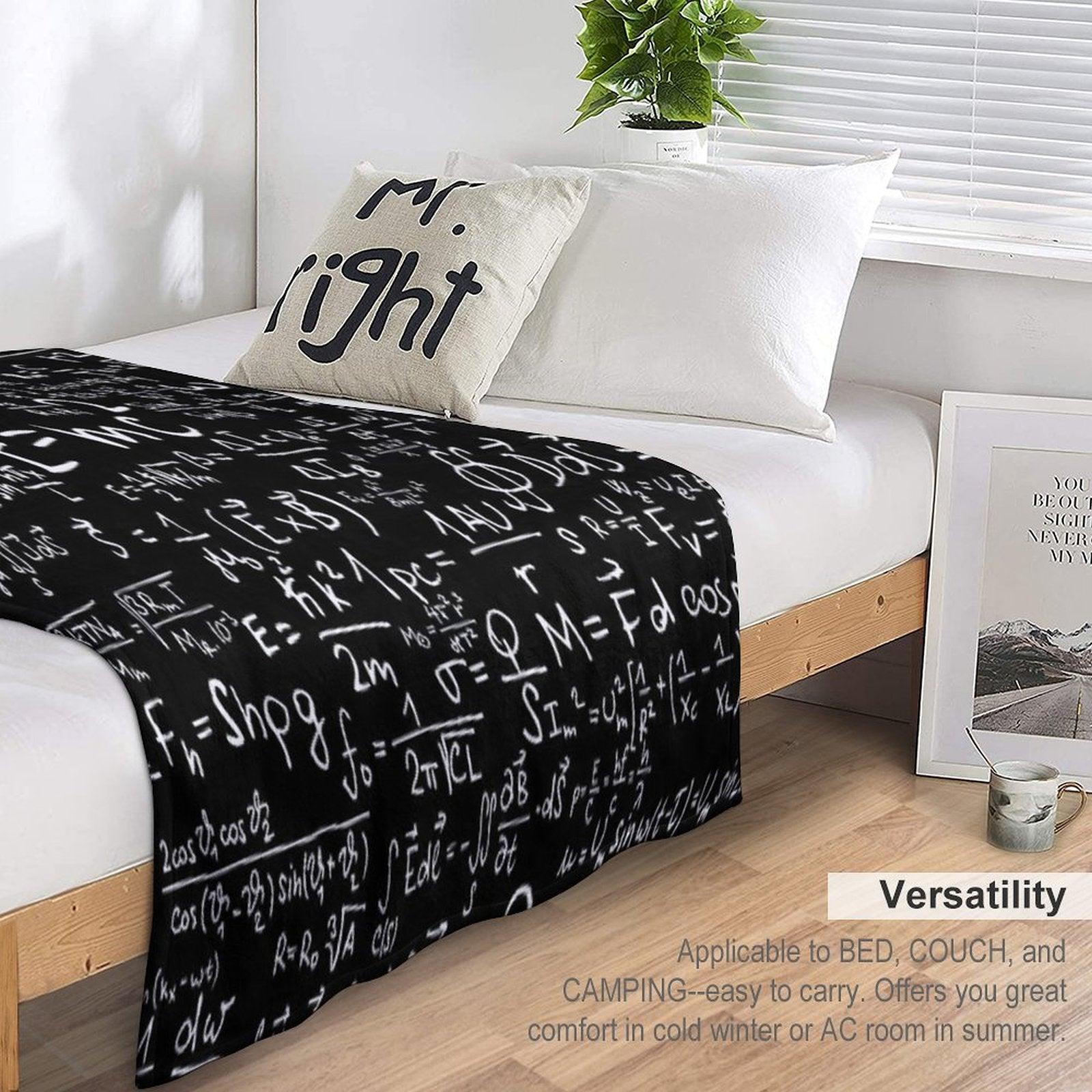 Physics Equations Throw Blanket