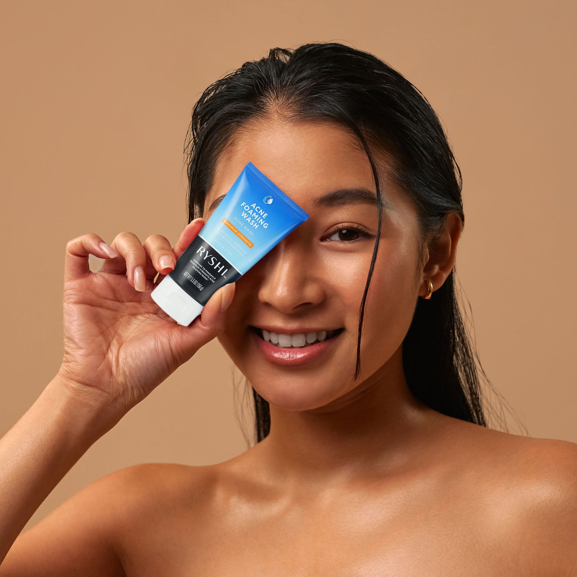 Clear & Glow Skincare Gift Set: Acne Foaming Wash, Revitalizing Facial Wash, and Makeup Remover Cleansing Towelettes