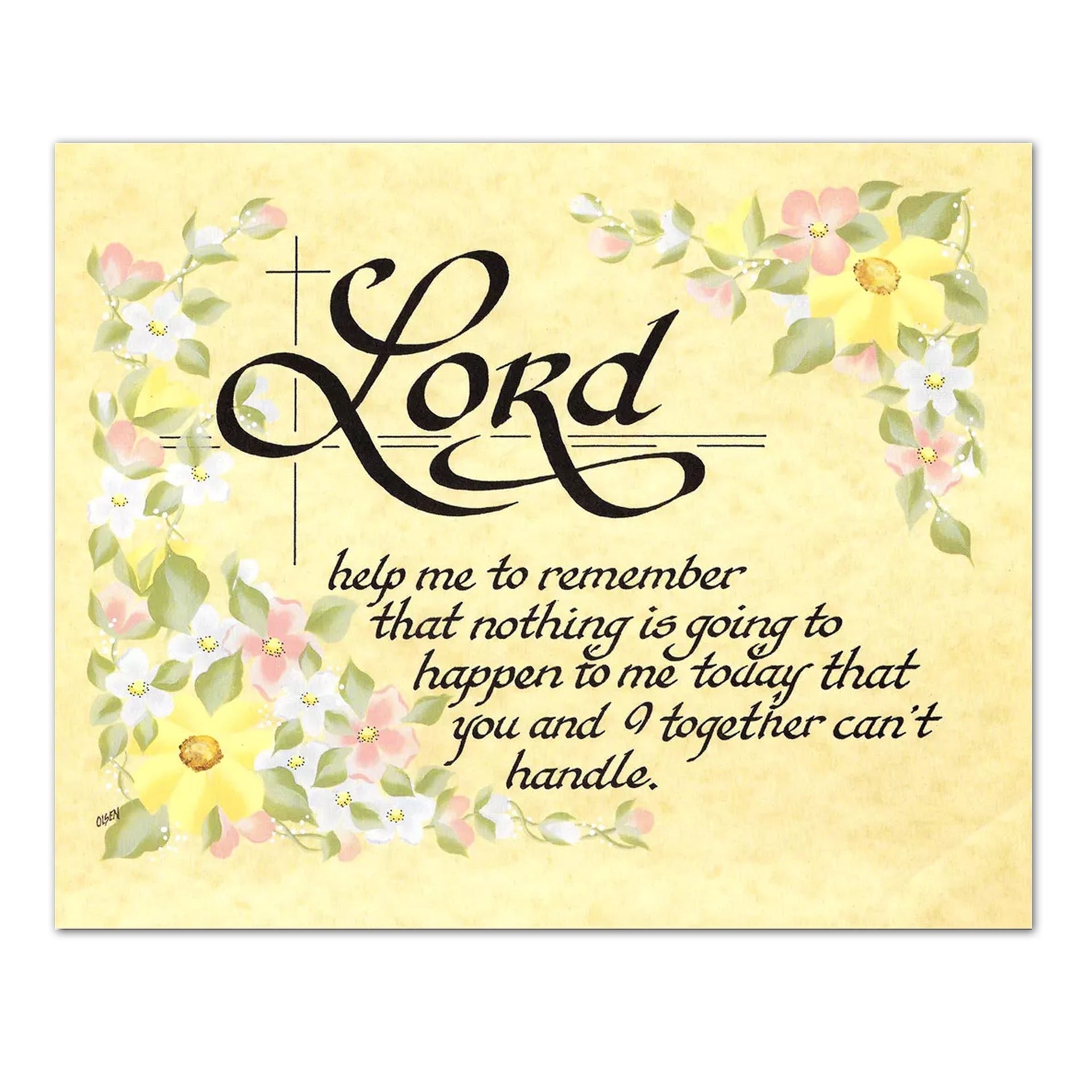Christian Wall Art | Inspirational 8x10 Religious Wall Decor Print