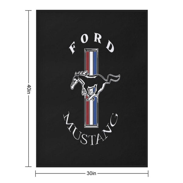 Ford Mustang Logo COLOUR Throw Blanket
