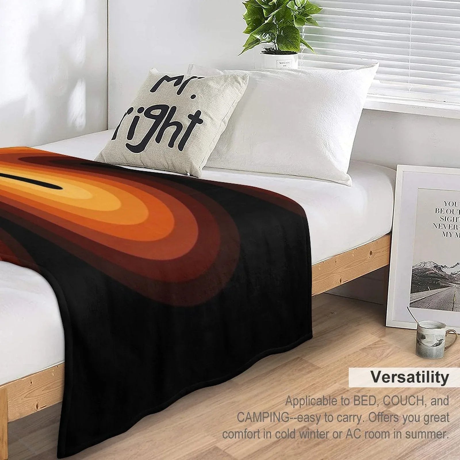 Retro Wave Throw Blanket