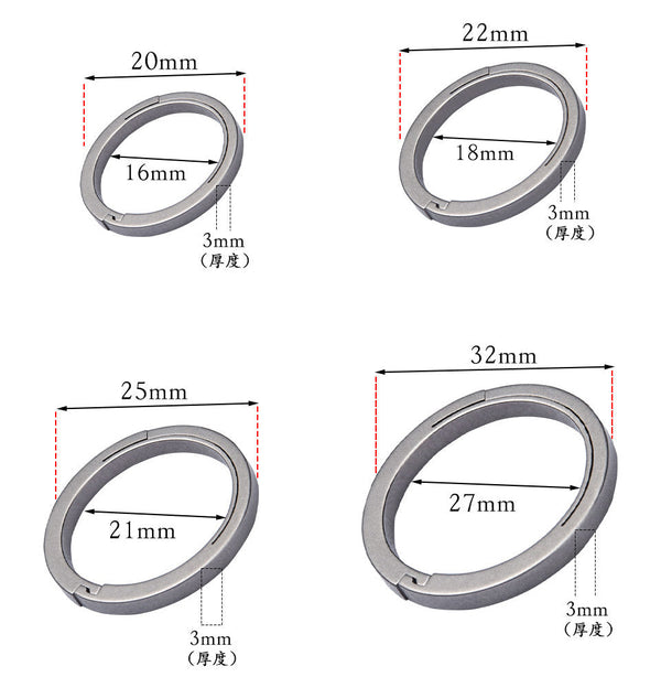 Titanium Alloy Key Rings Keychains Buckle Pendant Super Light Man Car Keychain for Male Creativity Gift Keyfobs Crafts Key Ring Wautton Outdoor Gear