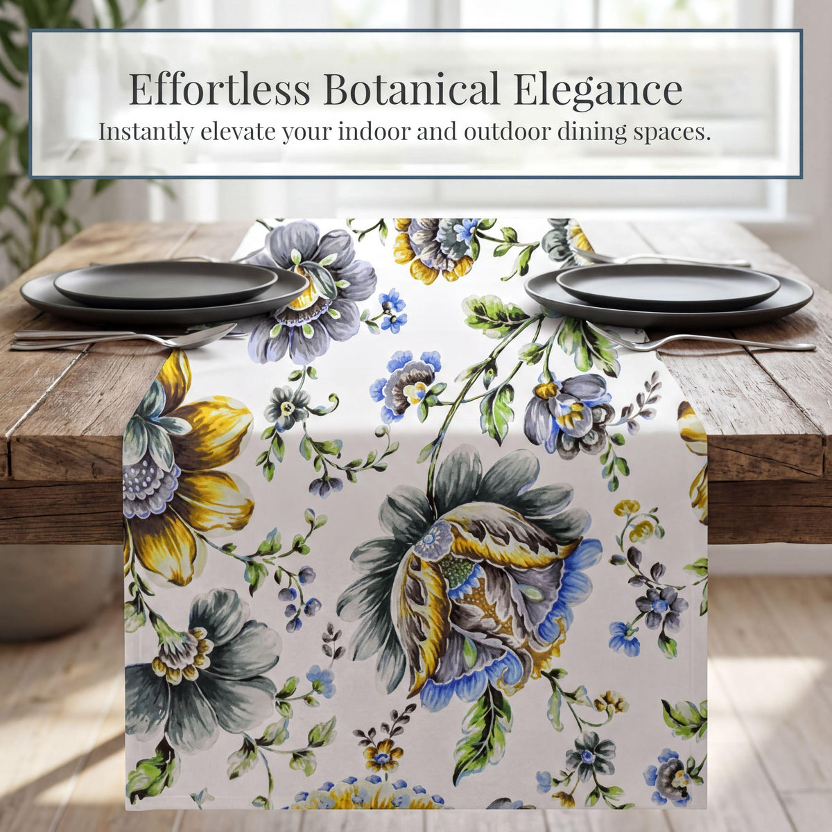 Blue Floral Table Runner – Jaco Print