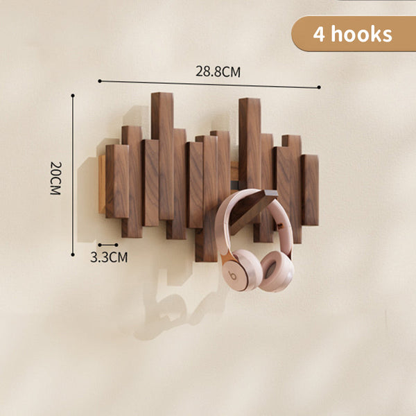 Coat Racks Wall Hanging Wall Entry Door Porch Hanging Scarf Coat Rack Perforated Solid Wood Creative Piano Keys Clothes Hook