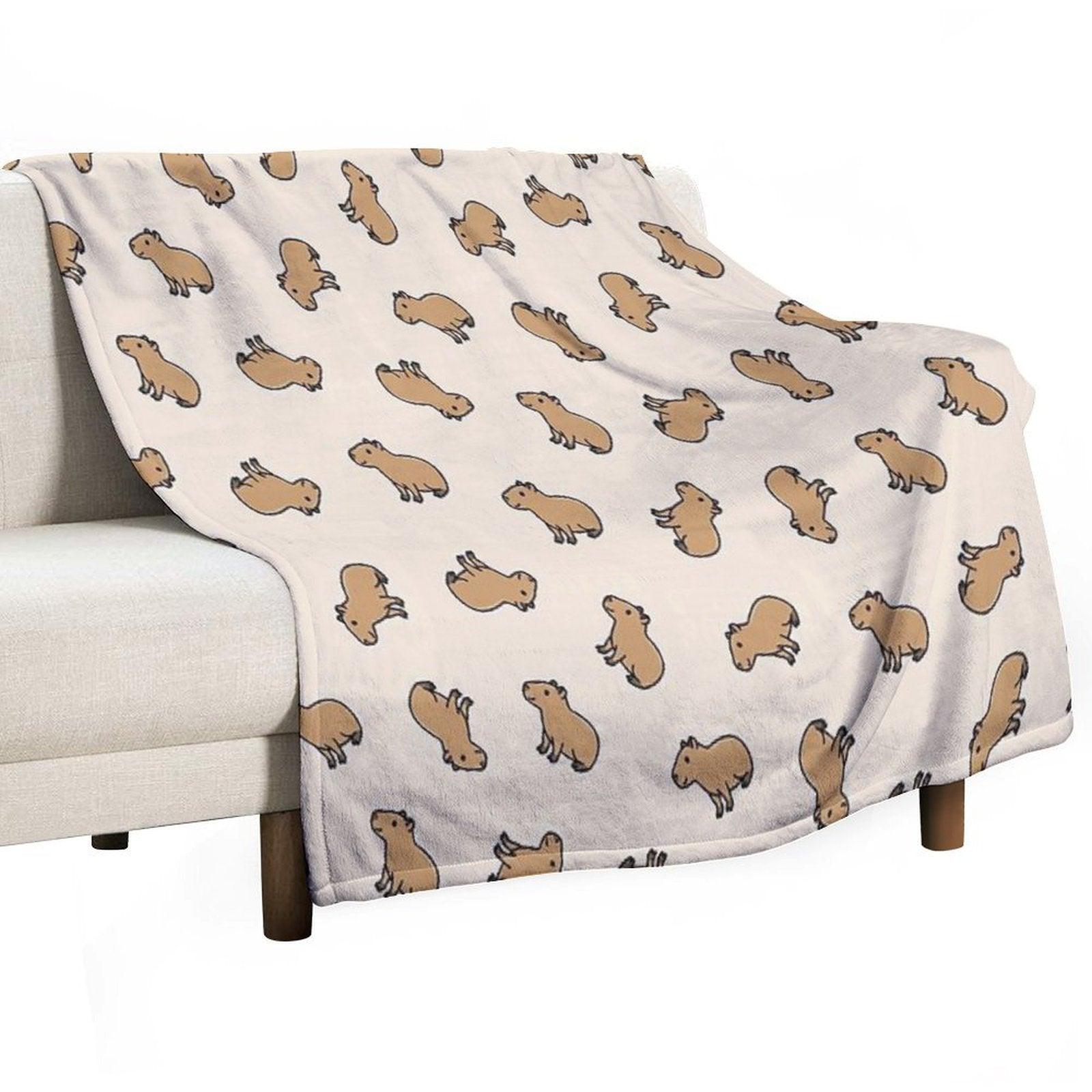 Capybara Throw Blanket