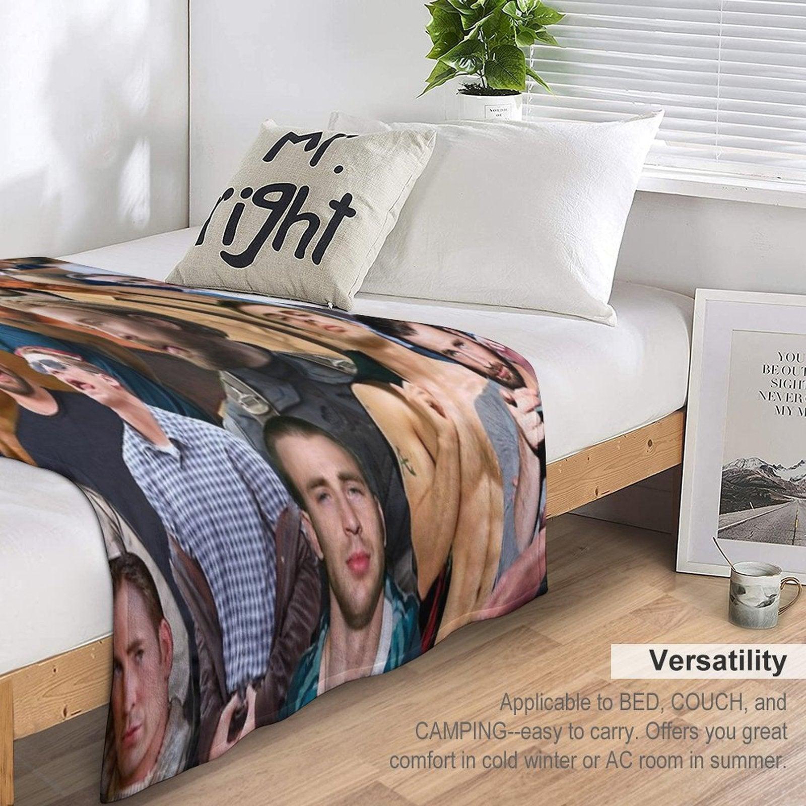 Chris Evans Collage Throw Blanket
