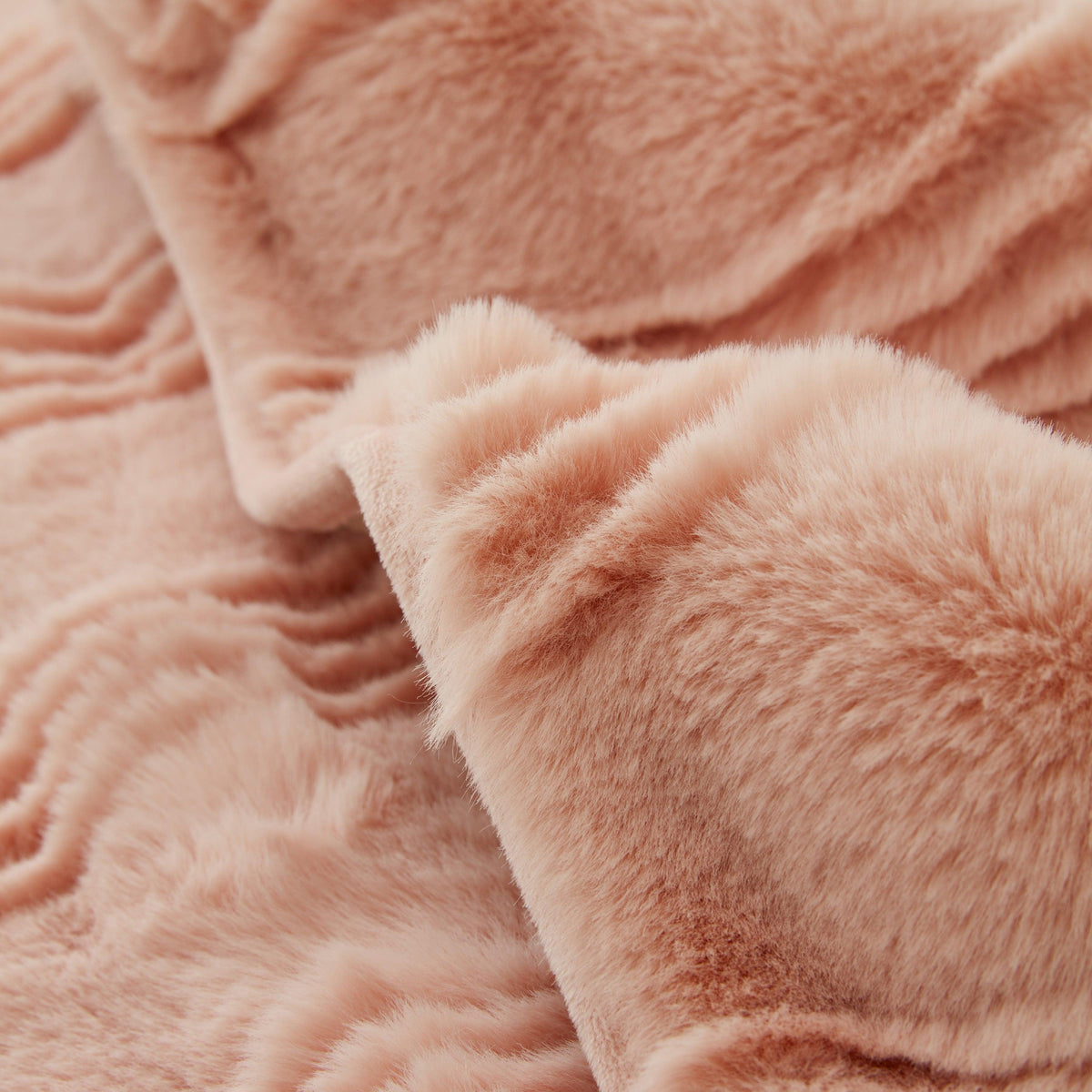 Soft Thick Faux Fur Sofa Cover Stripe Fluffy Fuzzy Non-Slip Washable Couch Covers