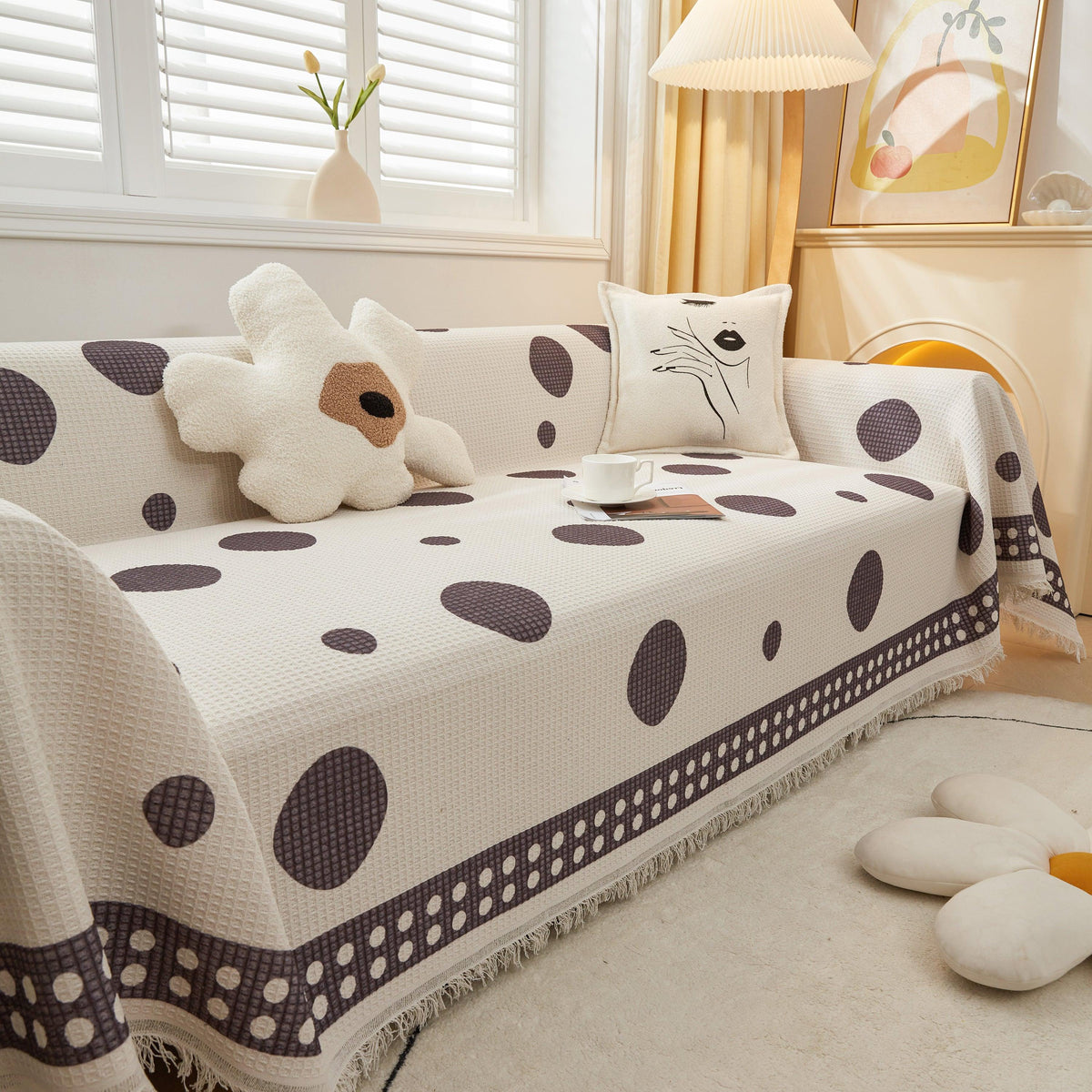 High-Quality Fabric Non-Slip Sofa Cover Throw, Throw Blankets for Couch, Furniture Covers for Pets