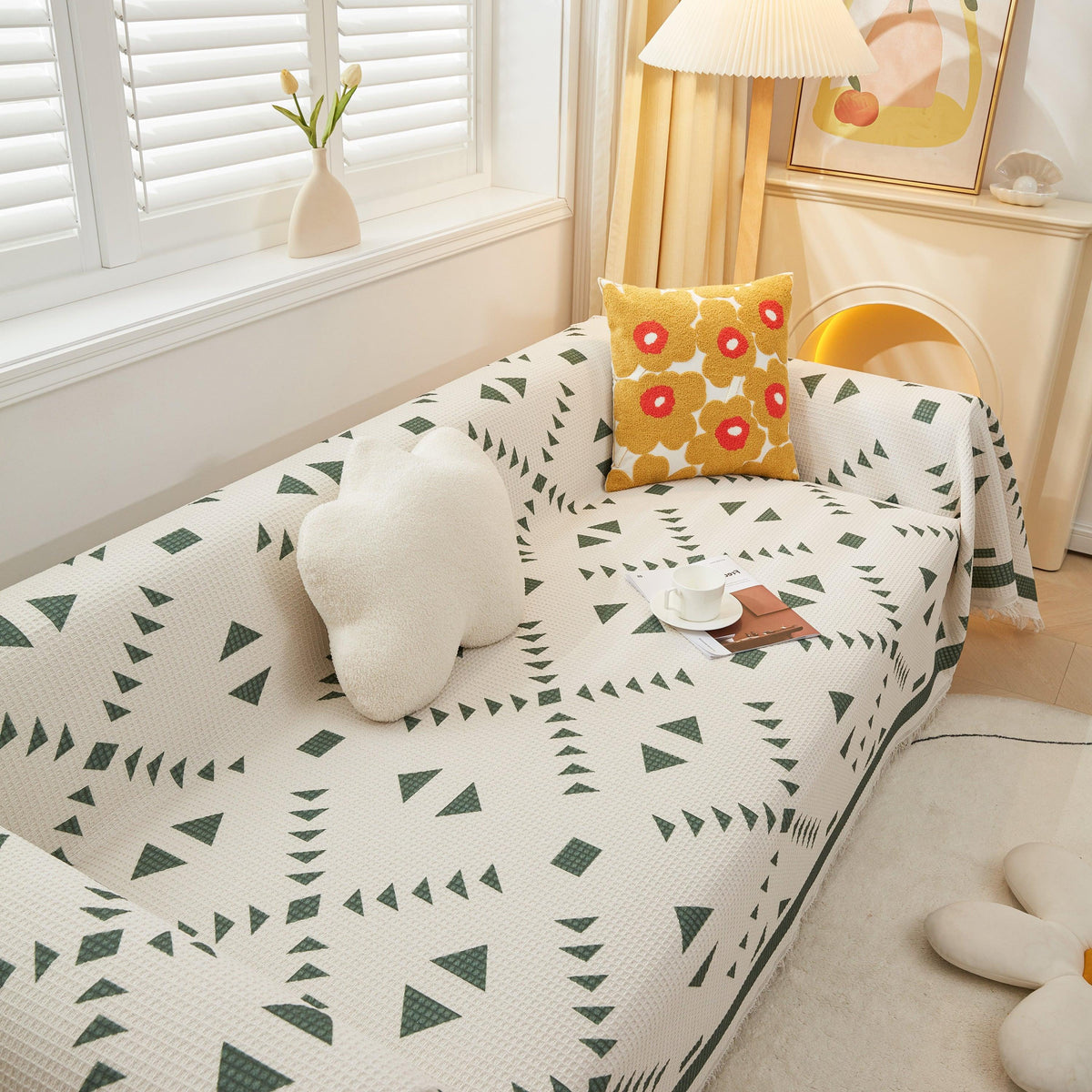 High-Quality Fabric Non-Slip Sofa Cover Throw, Throw Blankets for Couch, Furniture Covers for Pets