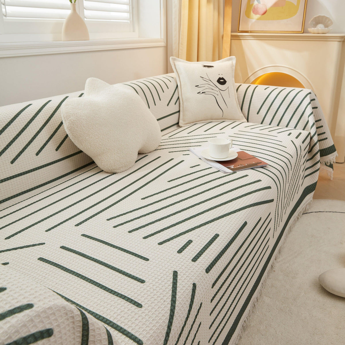 High-Quality Fabric Non-Slip Sofa Cover Throw, Throw Blankets for Couch, Furniture Covers for Pets