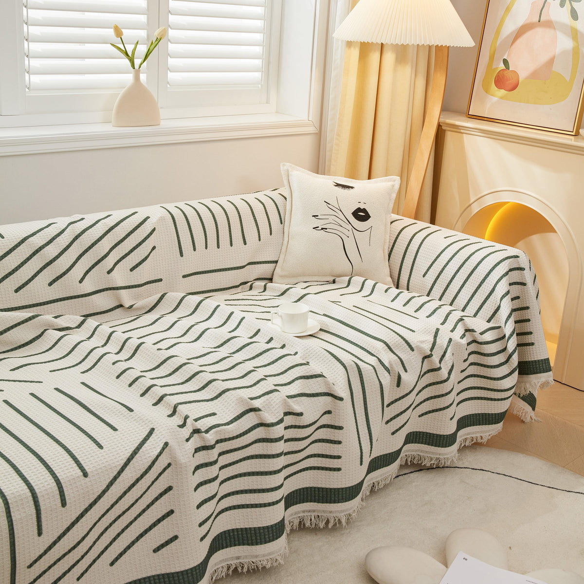 High-Quality Fabric Non-Slip Sofa Cover Throw, Throw Blankets for Couch, Furniture Covers for Pets