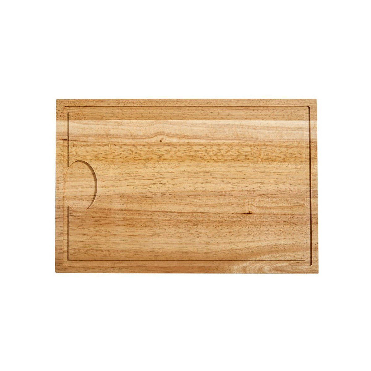 Rubberwood Cutting Board with Well - 18
