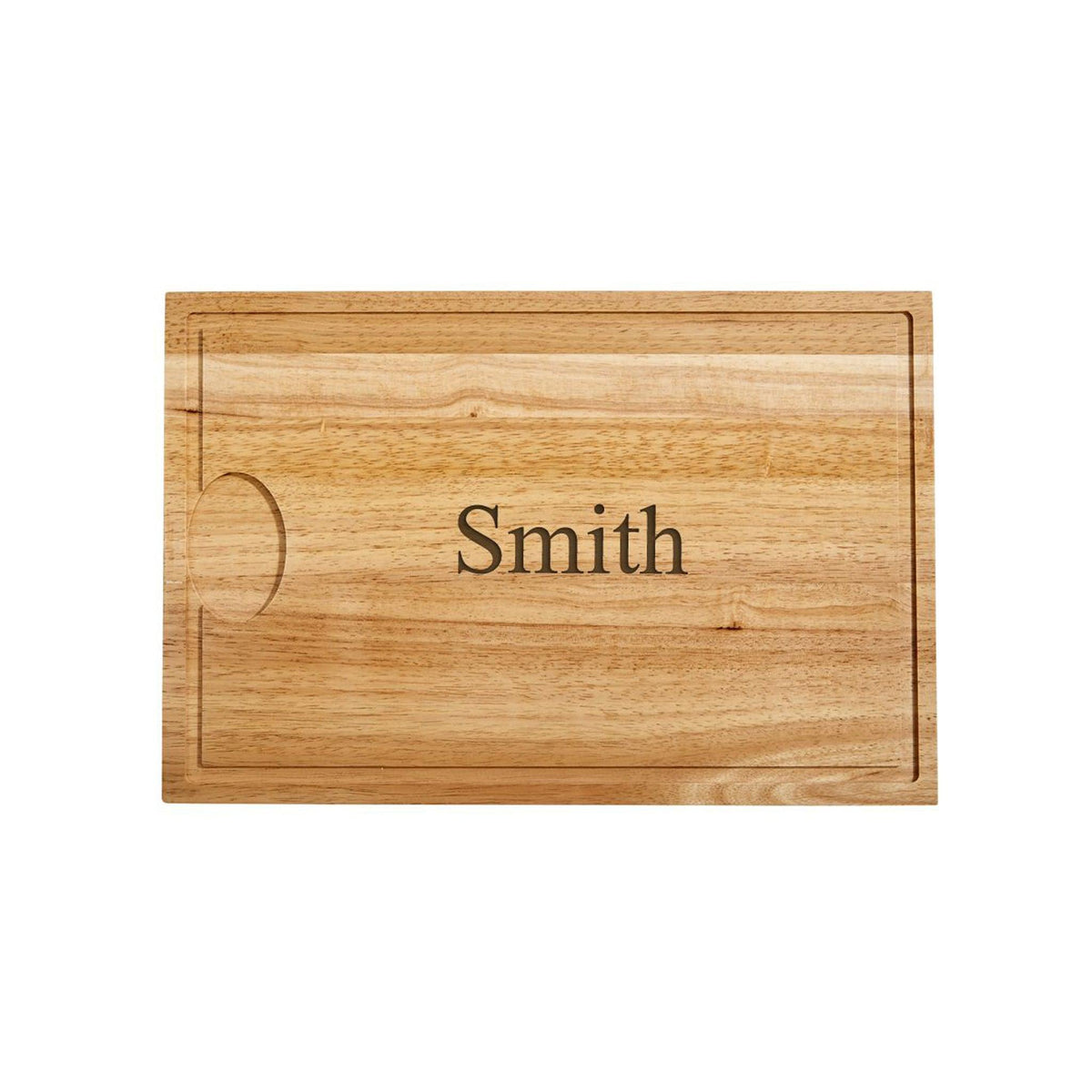 Rubberwood Cutting Board with Well - 18