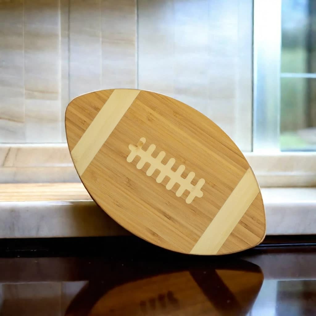 Bamboo Football Cutting Board - 15