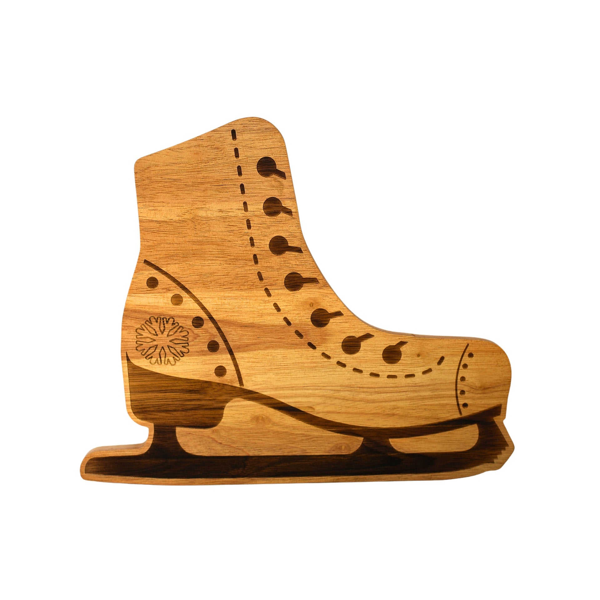 Ice Skates Wood Board - 12.5