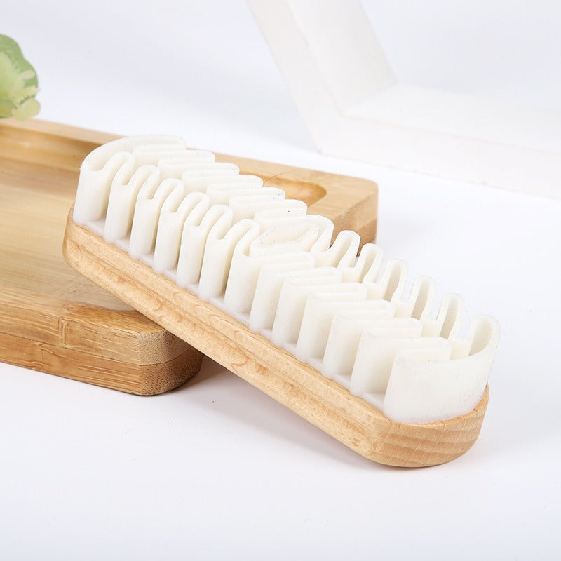 Suede Shoes Wooden Handle Raw Rubber Brush Cleaning Brush Suede Shoe Brush Cleaning Stain Removal TPR Brush