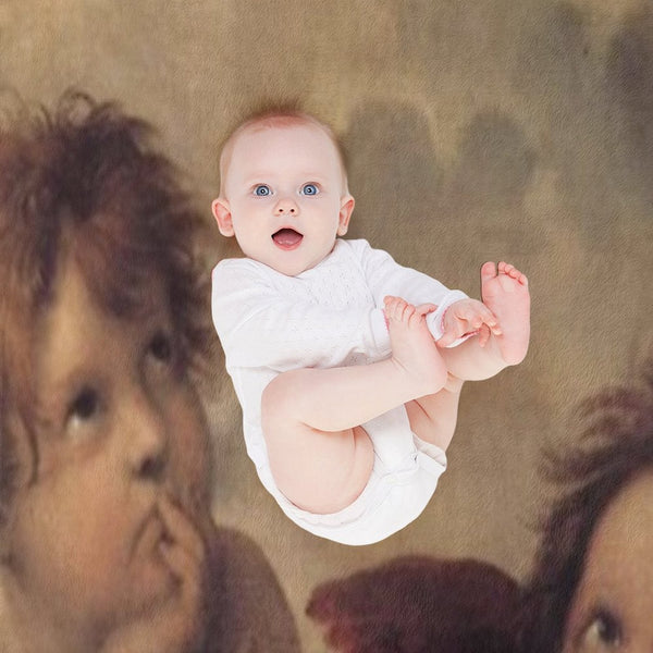 THE SISTINE MADONNA (detail) - RAPHAEL Durable Throw Blanket