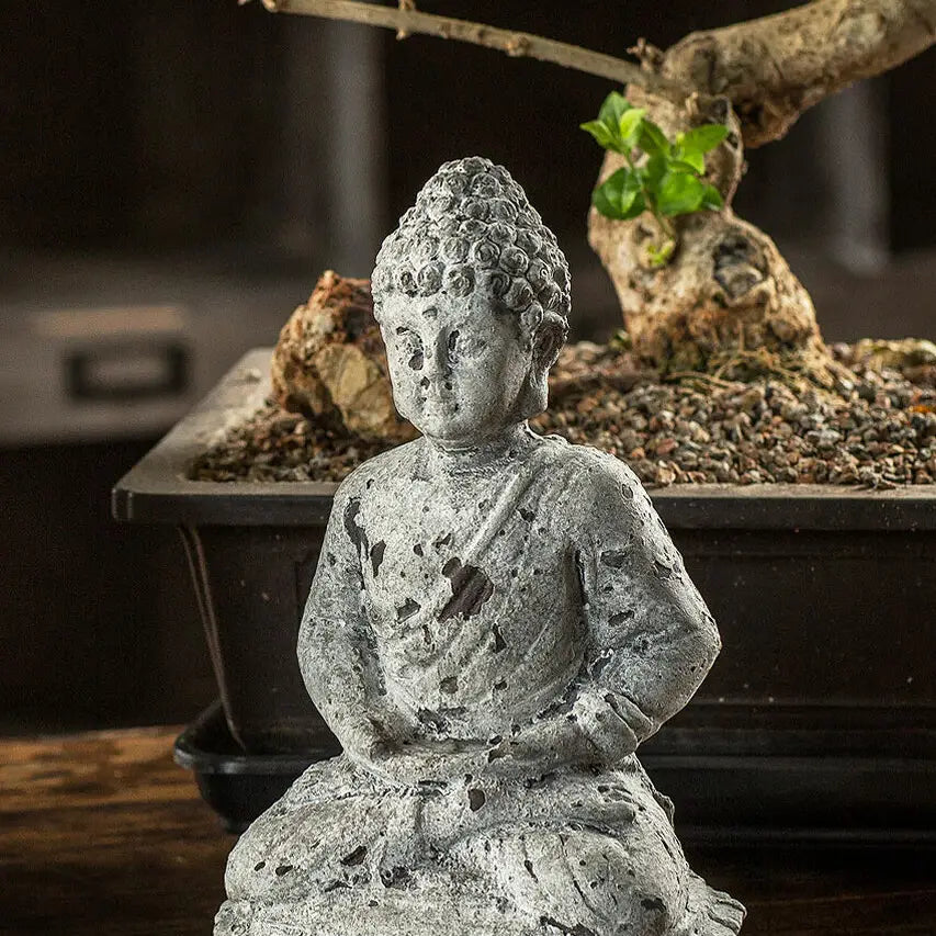 Cement Seated Buddha