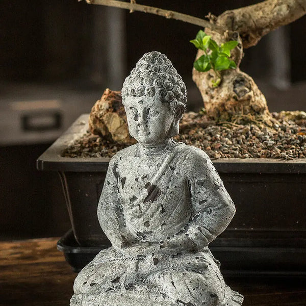 Cement Seated Buddha