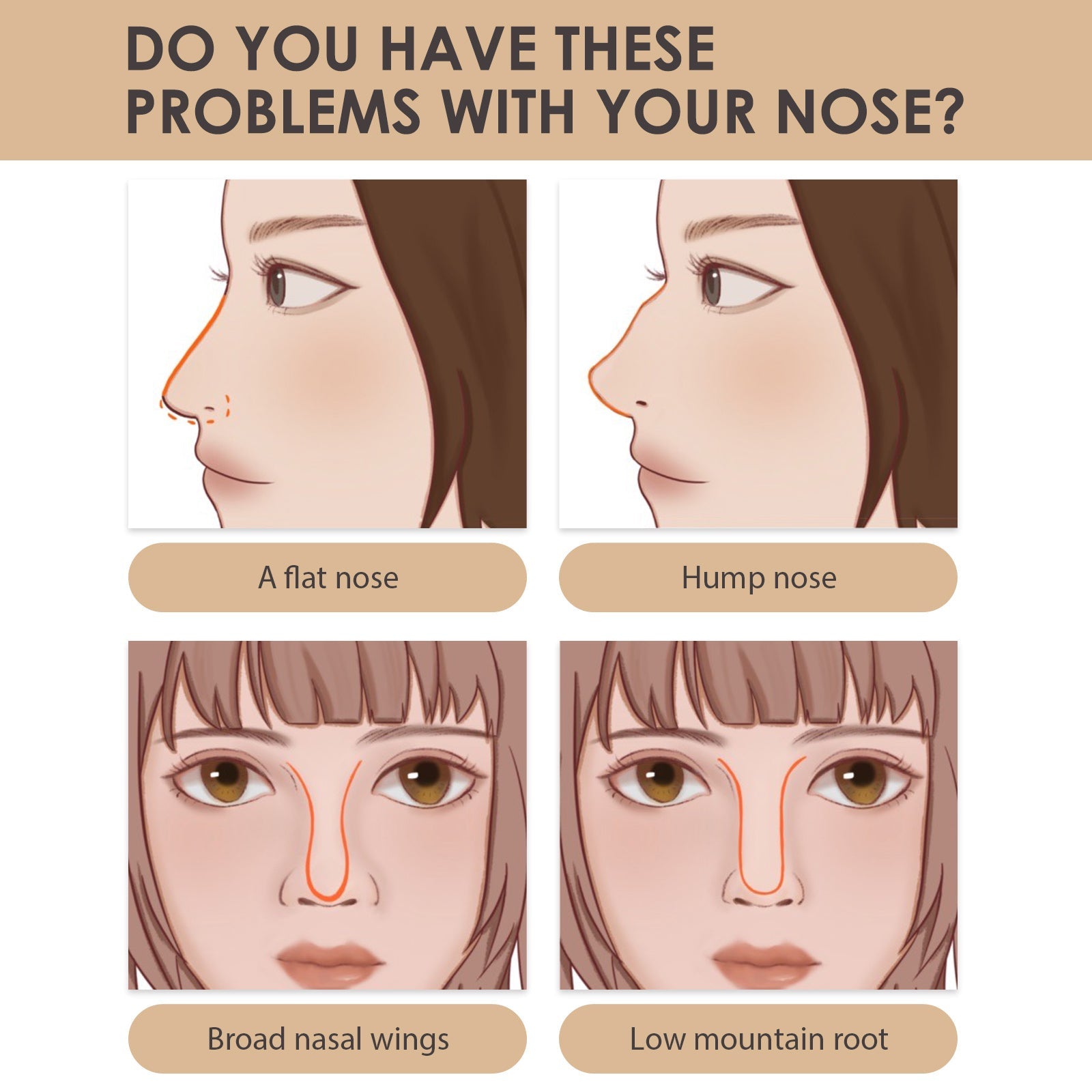Nose Setting Serum, Nose Firming Massage Nose Straightening And Lifting Nose Bridge Beauty Nose Serum