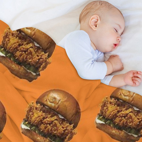 Popeyes Chicken Sandwich Compact Throw Blanket
