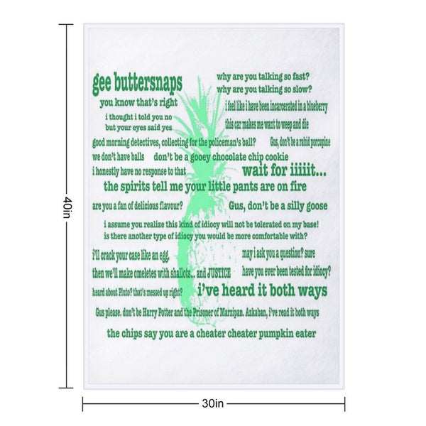 Psych Plush Throw Blanket