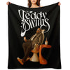 Vintage Pop Art Teddy Swims Sustainable Throw Blanket