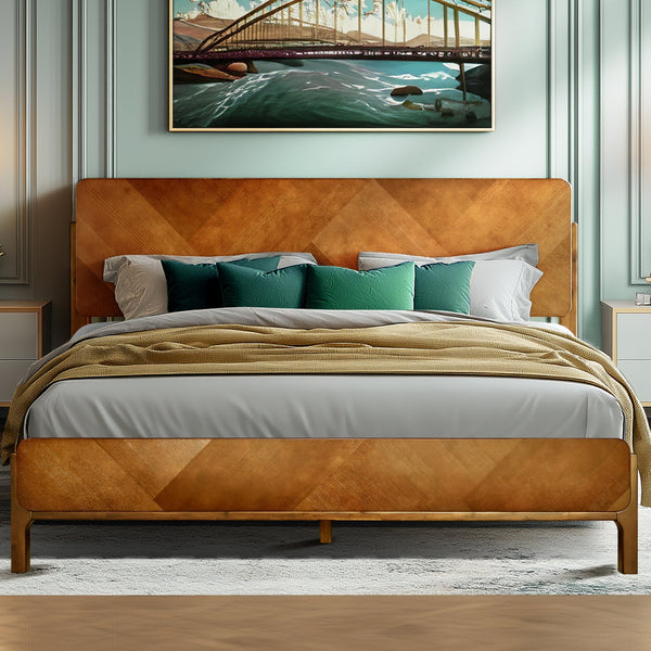 Rorns Bifrost Platform Bed Frame With Headboard