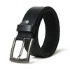 Minimalist Black Leather Belt - 30"
