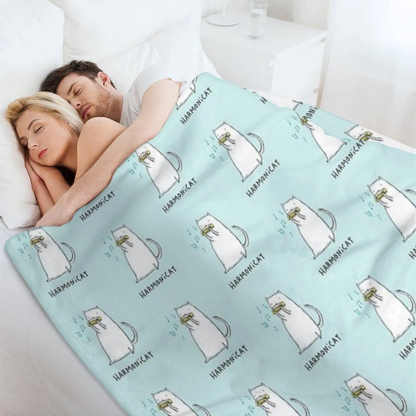 Harmonicat Throw Blanket