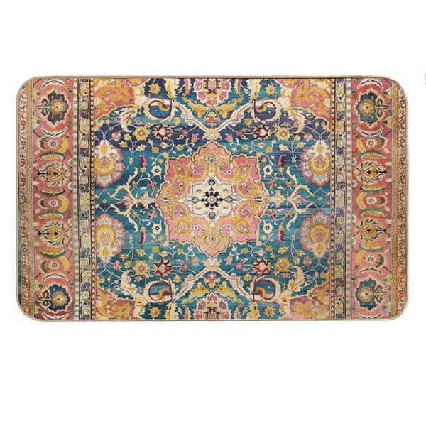 Amritsar Punjab North Indian Rug Print Bath Mat