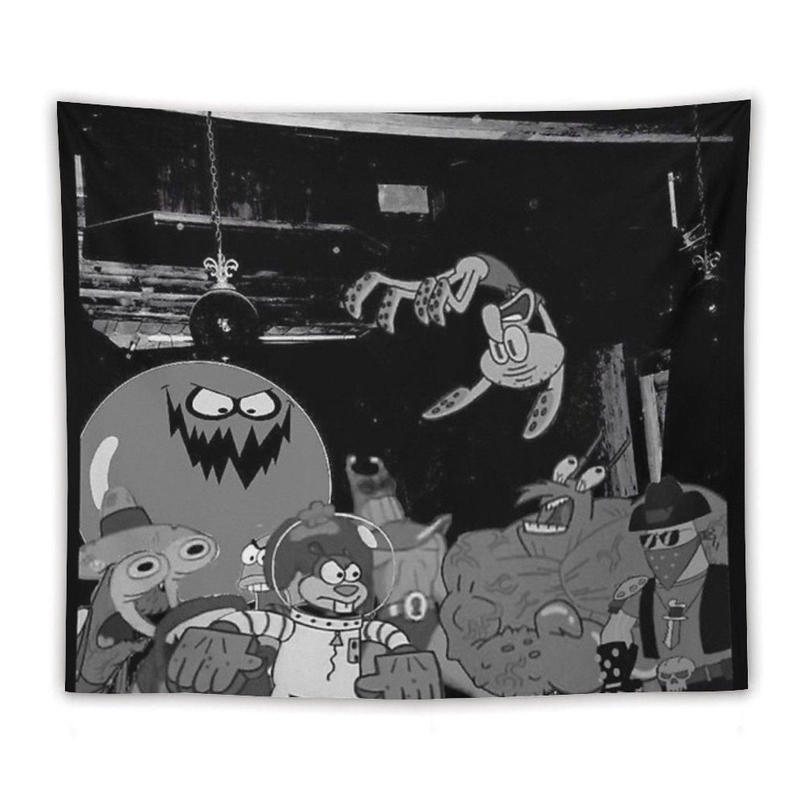 Spongebob Die Lit Cover Tapestry
