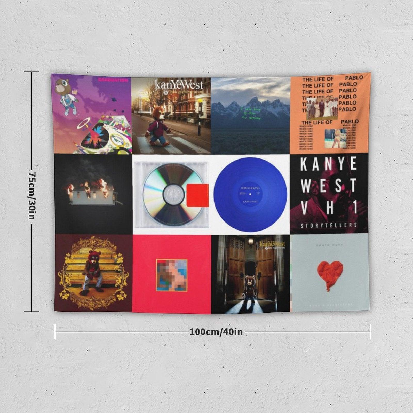 Kanye Albums Cover Tapestry