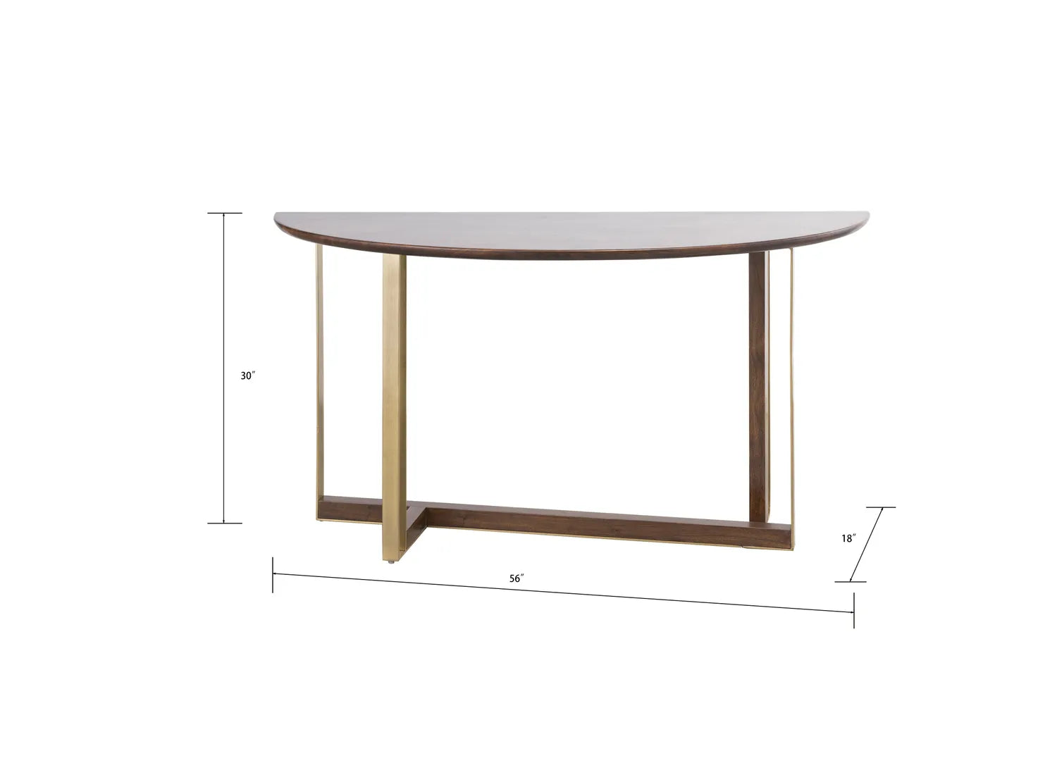 Crafton Console Table - Mahogany