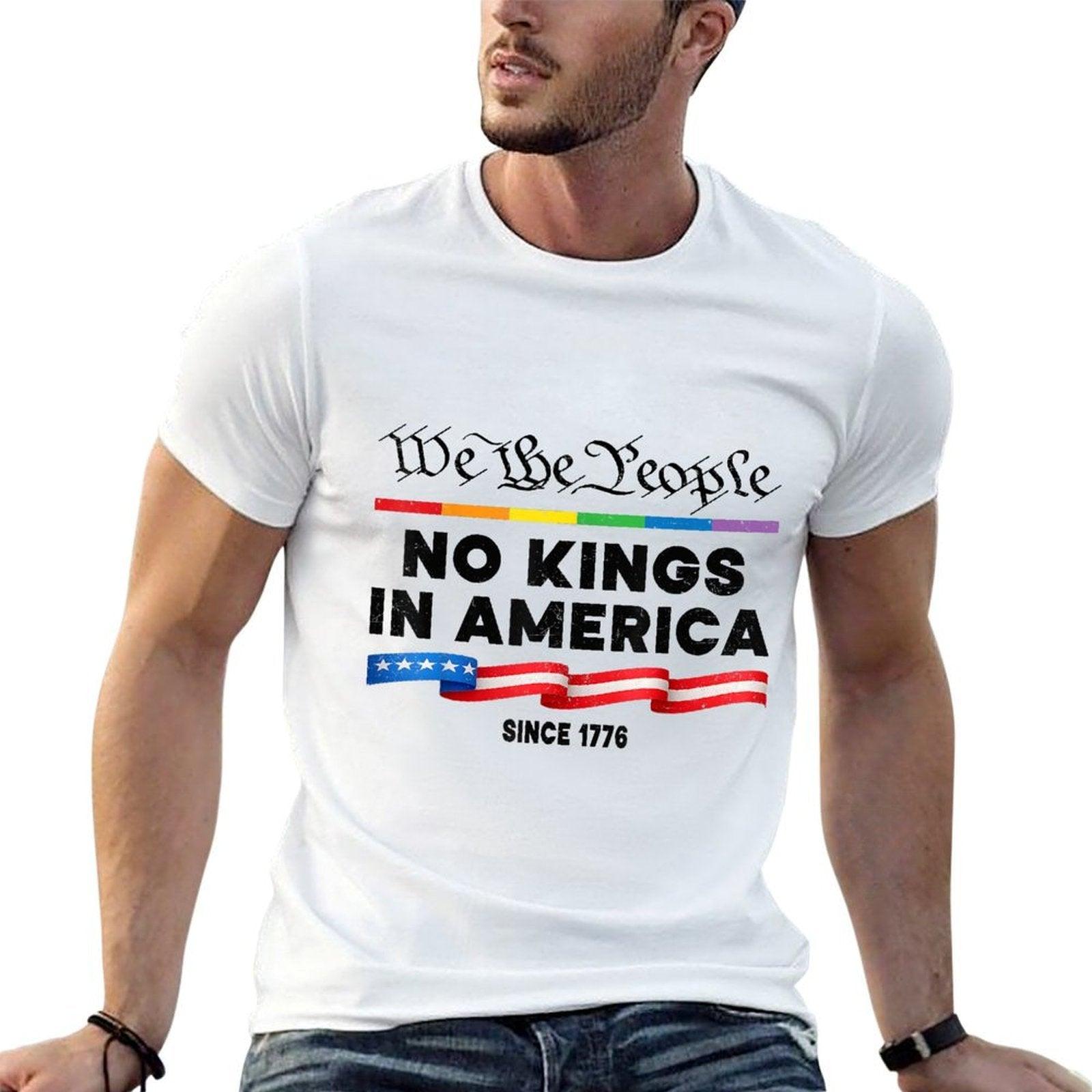 No Kings In America We The People Political Protest 4th July  Stretchy T-Shirt