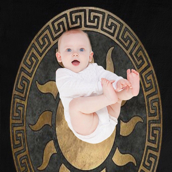 Helios Greek God of The Sun Ancient Symbol Throw Blanket