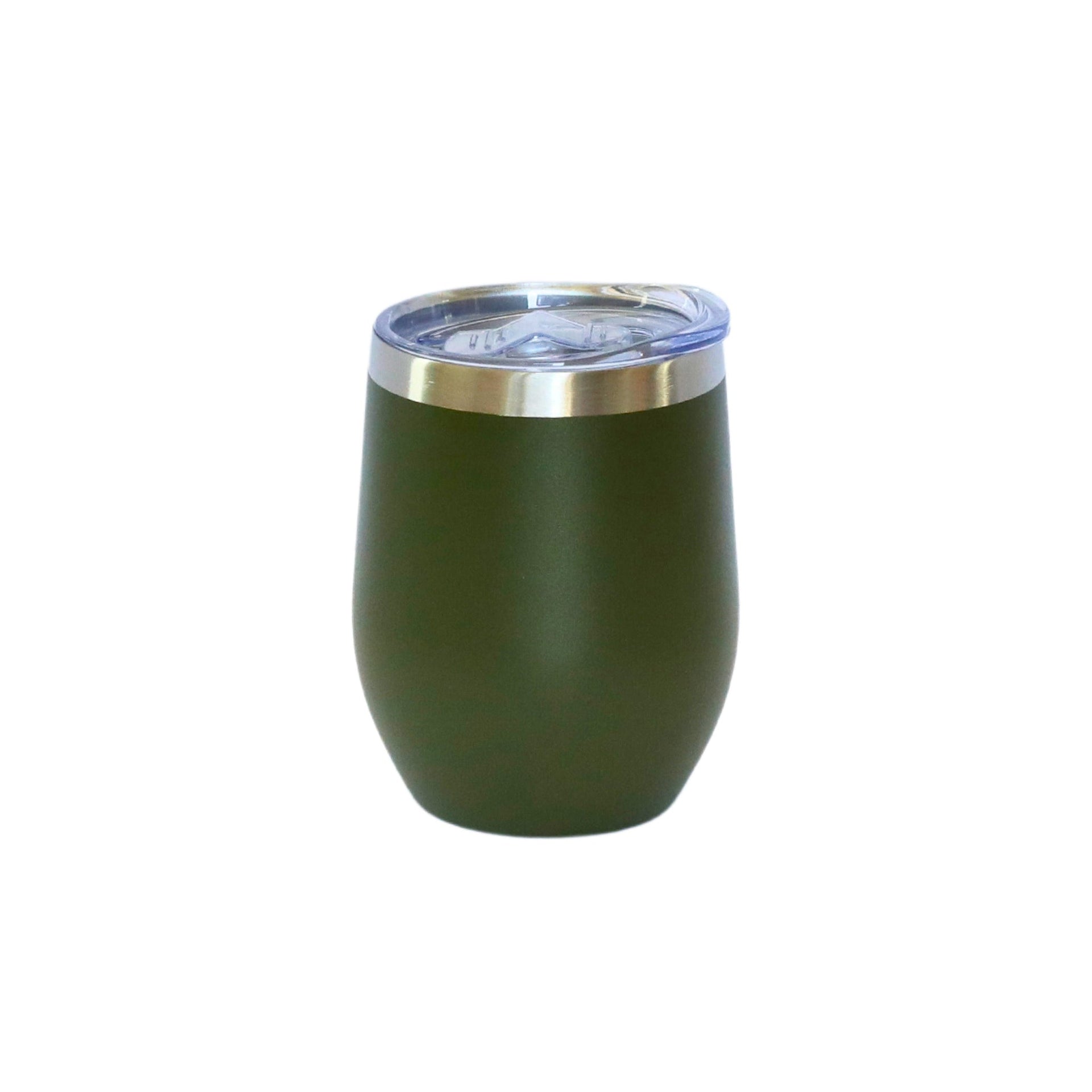 12 Oz Stemless Wine Tumbler - Olive